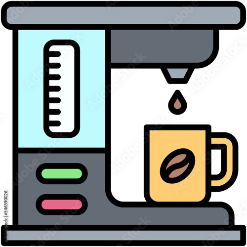 Coffee machine icon, Coffee shop related vector