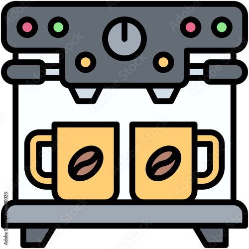 Expresso machine icon, Coffee shop related vector