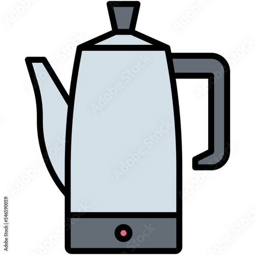 Coffee percolator icon, Coffee shop related vector