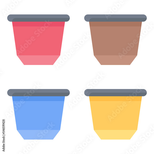 Coffee pods icon, Coffee shop related vector