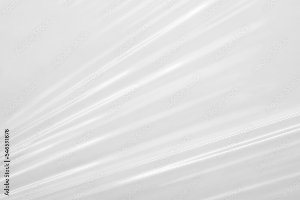 Fototapeta premium White transparent plastic film wrap texture background