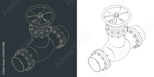 Valve isometric blueprints