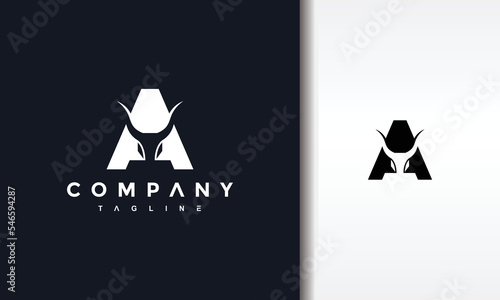 letter A bull logo