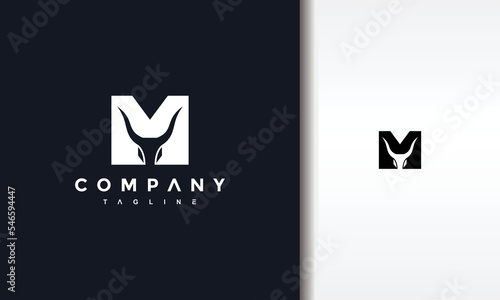 letter M bull logo