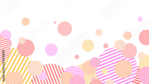 縞模様の円の背景