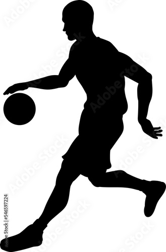 Basketballl player silhouette