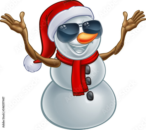 Cool Christmas Snowman in S...