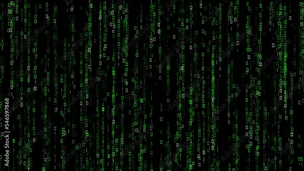 VJ Loop Vertical Matrix Code Background. Blocks of abstract program matrix code are written and moved in the virtual space. Code on a black background. Looped. VJ Loop Vertical Matrix Code Background. Blocks of abstract program matrix code are written and moved in the virtual space. Code on a black background. Looped.
