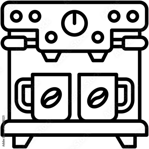 Expresso machine icon, Coffee shop related vector