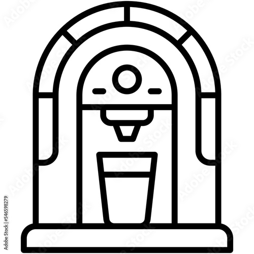 Coffee maker icon, Coffee shop related vector