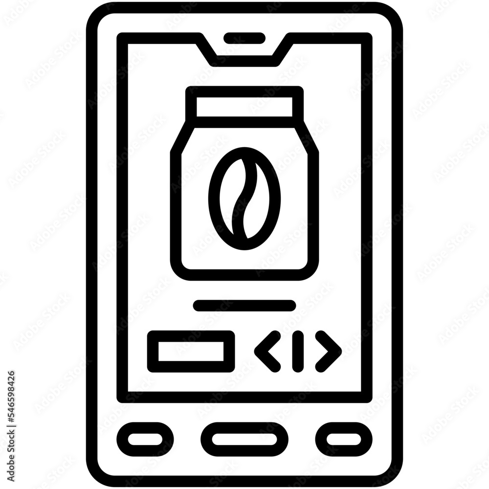 Coffee online icon, Coffee shop related vector Coffee online icon, Coffee shop related vector