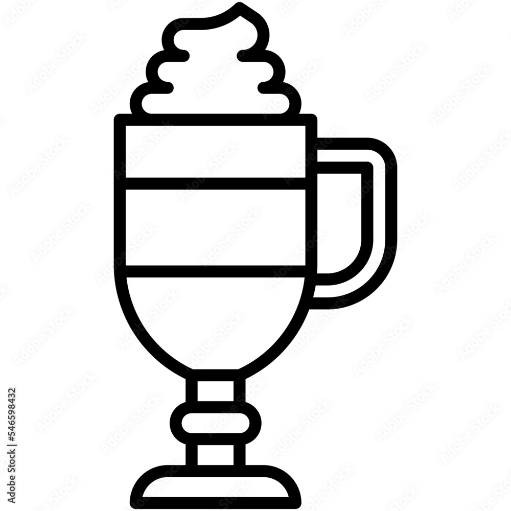 Irish coffee icon, Coffee shop related vector Irish coffee icon, Coffee shop related vector