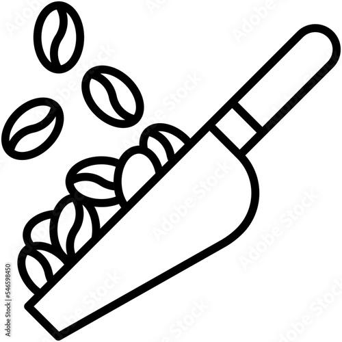 Scoop icon, Coffee shop related vector