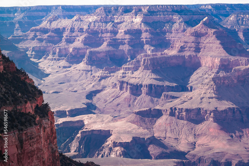 Deepness of Grand Canyon,South Rim, Arizona, USA