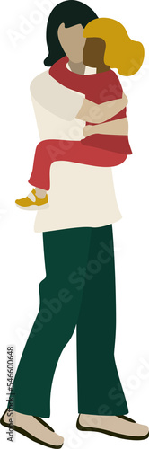 Hugging people Mother and baby