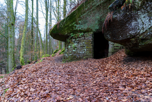 Karlstalschlucht im Herbst in der Pfalz photo