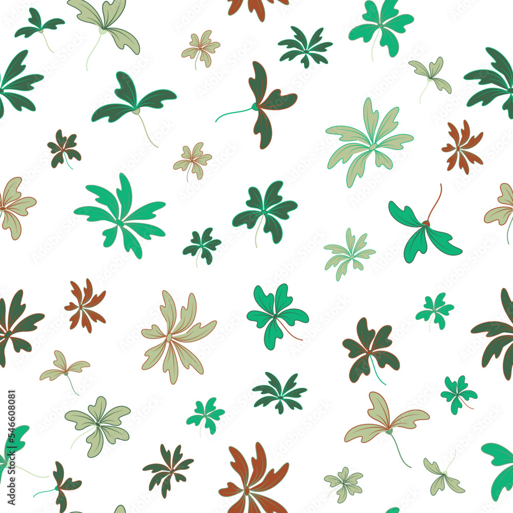 Seamless pattern with flowers. Summer background