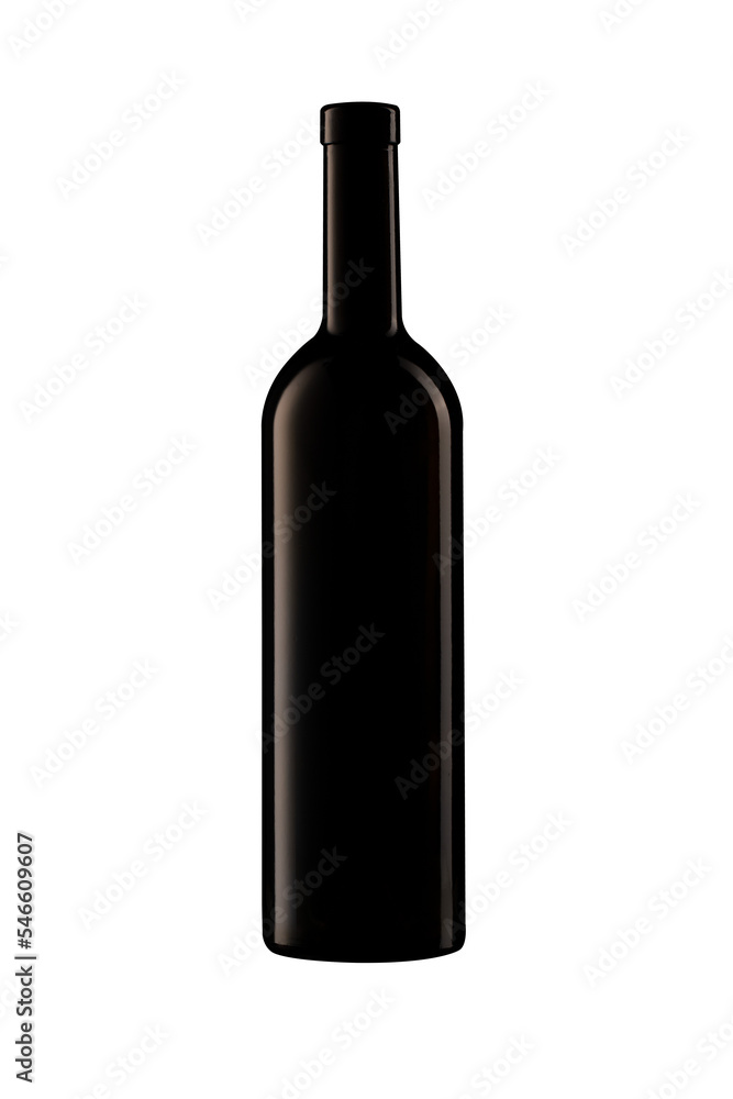 wine bottle isolated