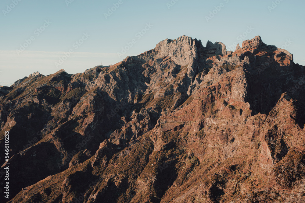 Fototapeta premium Aesthetic mountain landscape, Madeira island