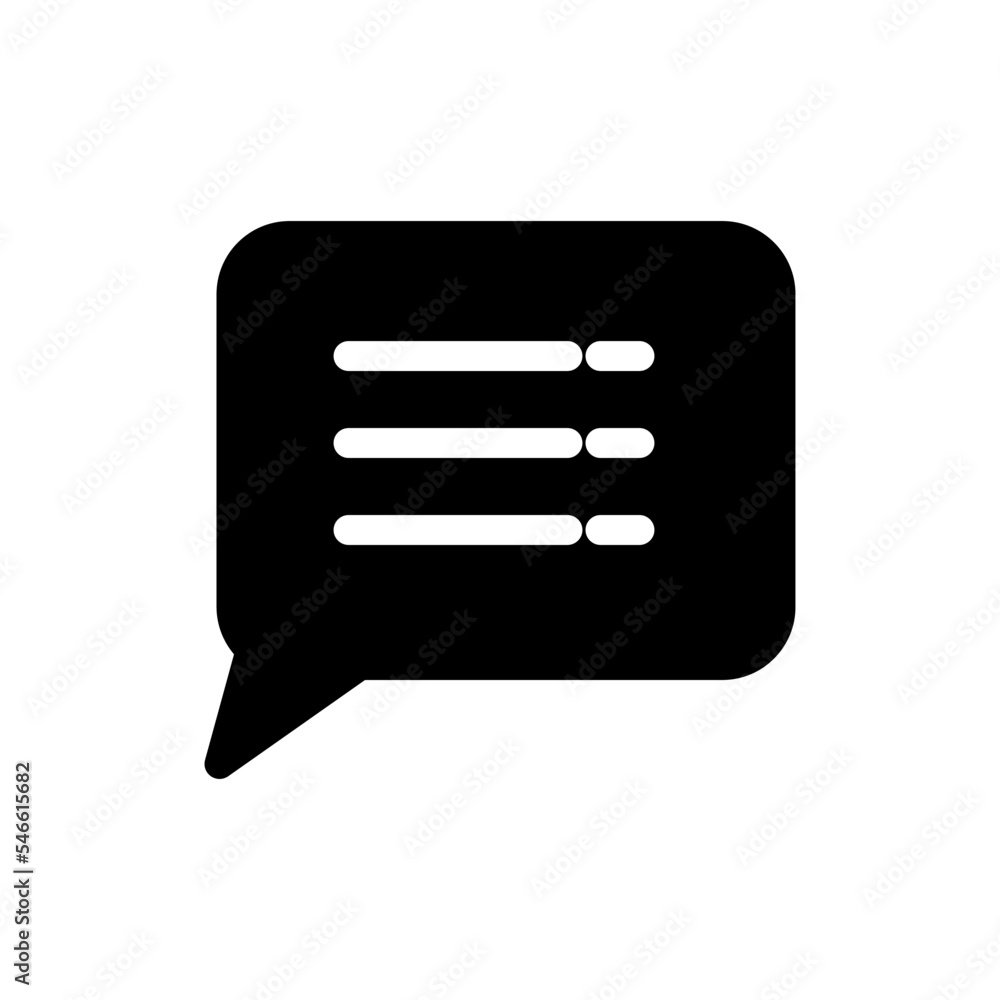 Chat bubble speech icon vector logo design Chat bubble speech icon vector logo design