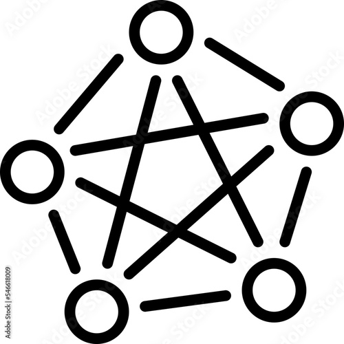 decentralized exchanges outline icon