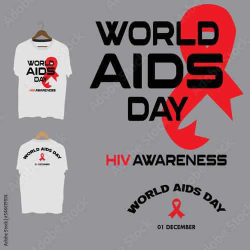 World AIDs day special t-shirt design