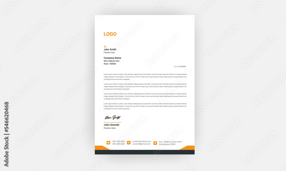 Business corporate Letterhead Template Design Business corporate Letterhead Template Design