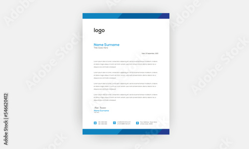 Business corporate Letterhead Template Design