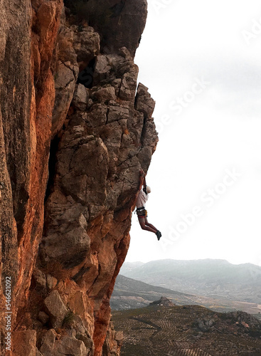 
EPIC CLIMBING IN THE MOUNTAIN CLOUDY DAY