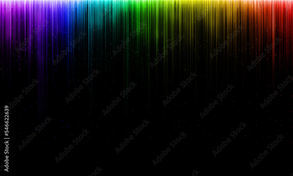 Multicolored sound wave border abstract background