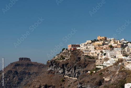 Fira, Santorini, Greece, EU. 2022. An overview of Fira the capital of Santorini a Greek island © petert2