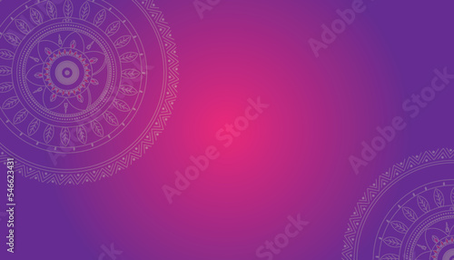Background Happy Diwali. Light Pink and purple background with diwali elements and mandala vectors designed by vishal singh photo