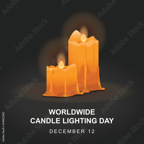 Worldwide Candle Lighting Day background.