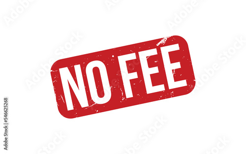 No Fee Rubber Stamp Seal Vector