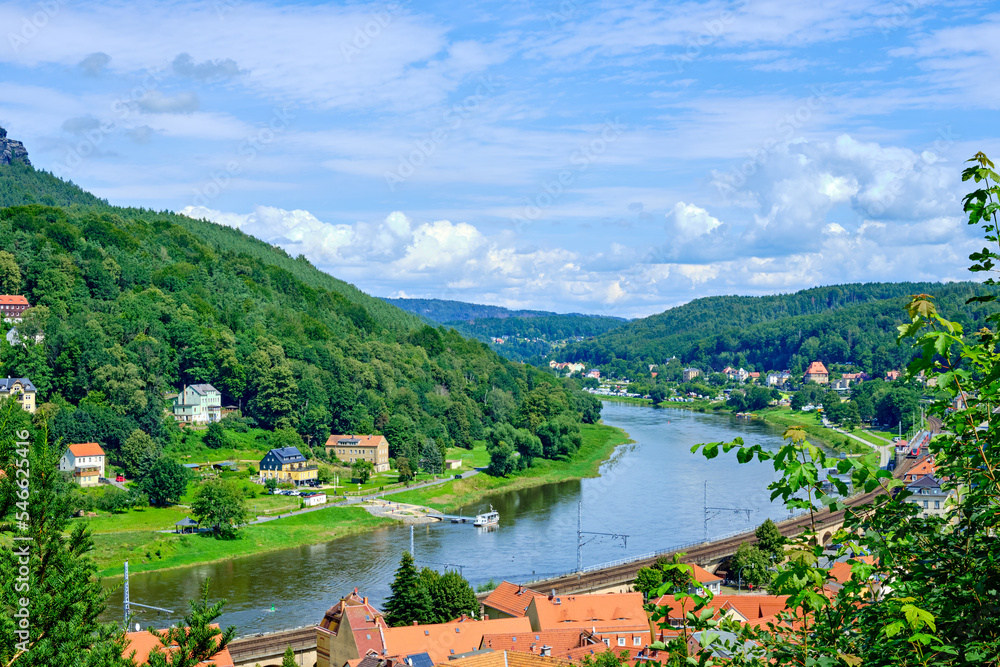 Fototapeta premium Koenigstein, Saxon Switzerland, Germany