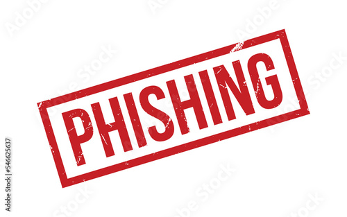 Phishing Rubber Stamp Seal Vector
