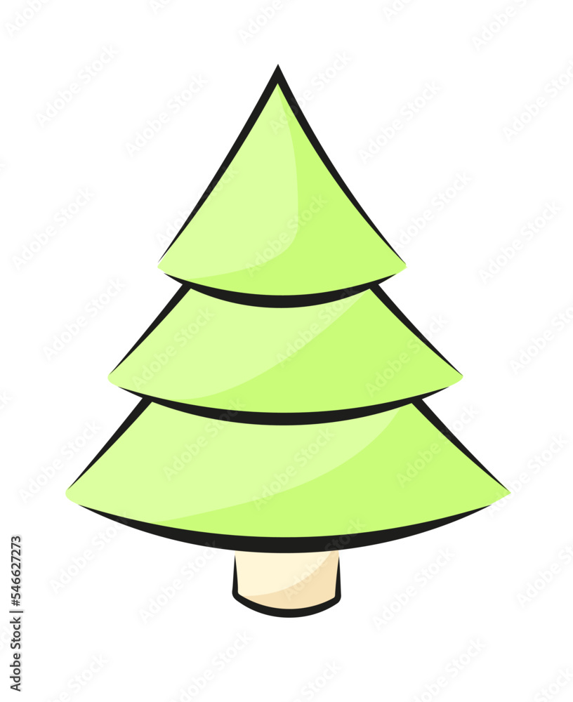 Zielona choinka ilustracja green spruce illustration Zielona choinka ilustracja green spruce illustration