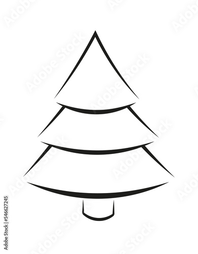 Choinka kolorowanka Christmas tree coloring book