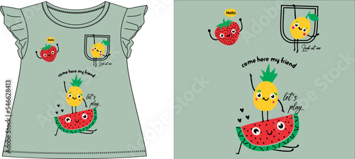 COME HERE FRIENDS LETS PLAY t-shirt graphic design vector illustration
