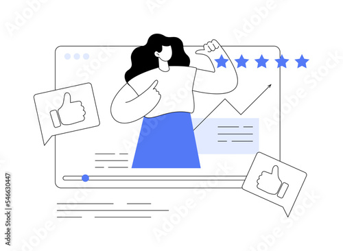 Personal branding abstract concept vector illustration.
