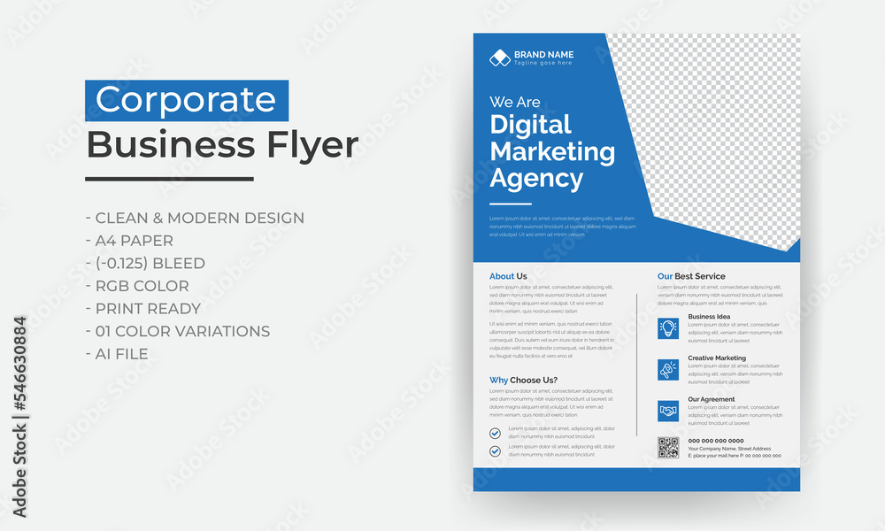 Corporate business flyer template design set, vector poster design or business leaflet template design Corporate business flyer template design set, vector poster design or business leaflet template design