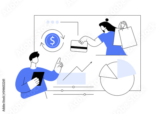 Consumer behaviour abstract concept vector illustration.