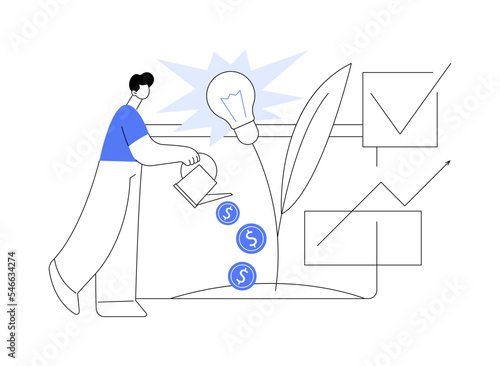 Sponsoring abstract concept vector illustration.