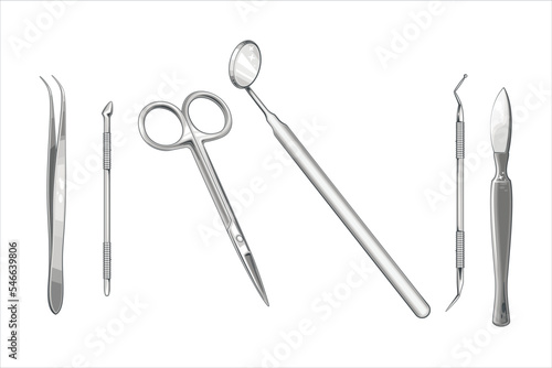Tooth Equipment Illustration, Dental Supplis, Dentist Vector Illustration, Oral Care