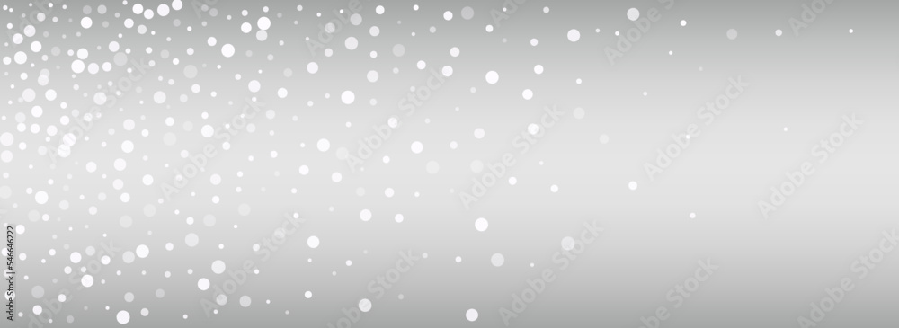 Gray Blizzard Vector Silver Panoramic Background.
