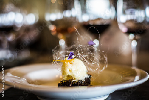 Ice cream with brownie, Mendoza, Argentina photo