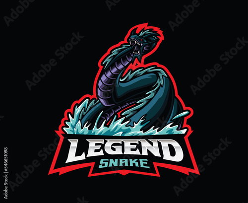 Jörmungandr mascot logo design