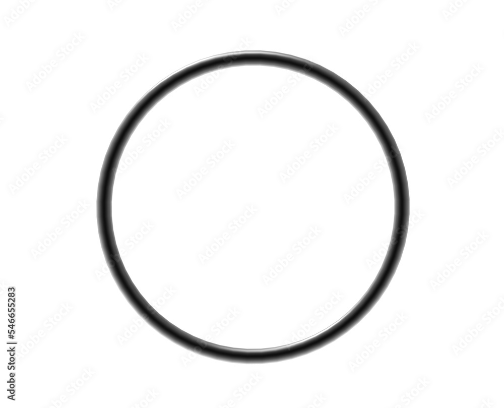 round frame black 3d round frame black 3d