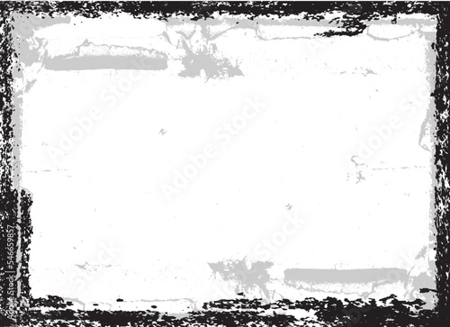 Glitch border frame. Grunge layer  . Noise scratched texture . Trendy textured frame . Overlay grunge texture . Distressed effect .Vector shapes with a halftone dots . Screen print texture.