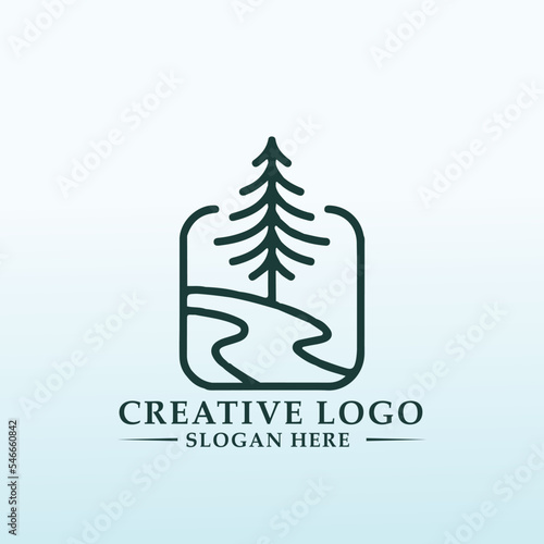 financial consultants tree vector logo